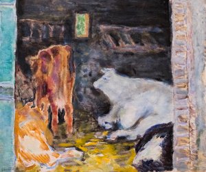 O estábulo, ca. 1912 (óleo sobre tela) de Pierre Bonnard