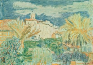 Vista do Le Cannet, 1920 de Pierre Bonnard