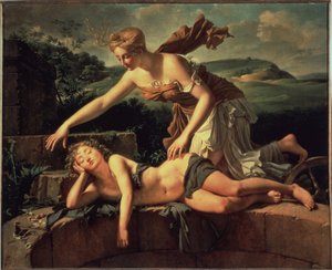 A Criança e a Fortuna. Pintura de Pierre Bouillon (1776 - 1831)
