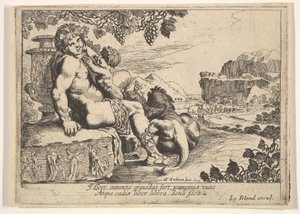 Baco, Sátiro e Leão, 1610-42.