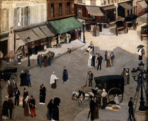 A Place Pigalle em Paris, na década de 1880.