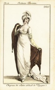 Merveilleuse em vestido de ópera, Paris