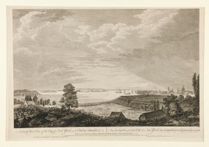 Uma Vista do Sudoeste da Cidade de Nova Iorque de Pierre Charles Canot