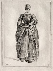 Estudo de uma mulher de costas. de Pierre Charles Trémolière