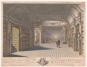 Biblioteca da abadia de Sainte-Geneviève em Paris
Bibliotheque de Sainte Genevieve (título sobre o objecto) de Pierre Claude Delagardette