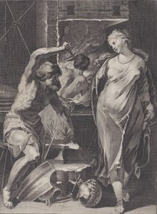 Vulcano forjando a armadura de Aquiles, 1624-75.