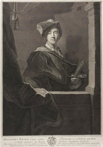 Retrato de Hyacinthe Rigaud de Pierre Drevet