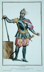 Albert the Bold (1443-1500) Duque da Saxônia do Receuil des Estampes, representante de Les Rangs et les Dignites, suivant le Costume de toutes les Nations existantes