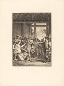 A descoberta do novo mundo de Pierre Duflos after Jean Michel Moreau