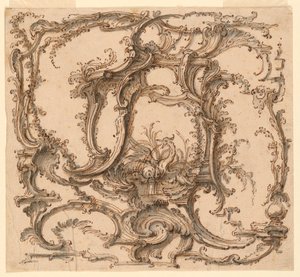 Desenho, Composição de Ornamentos, ca. 1745