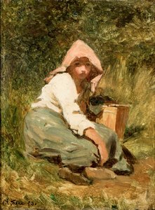 Uma menina de Pierre Edouard Frere