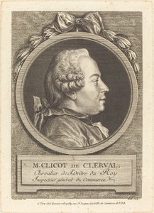 Sr. Clicot de Clerval de Pierre Etienne Moitte after Charles Nicolas Cochin II