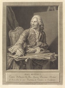 John Restout de Pierre Etienne Moitte after Maurice Quentin de La Tour