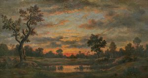 Paisagem ao pôr do sol