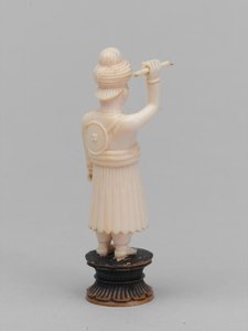 Peão preto, peça de xadrez, Índia de Pierre Eugene (after) Grandsire