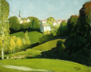 Campo, Luz e Sombra; Paysage, Ombre et Lumiere, c.1920 (óleo sobre tela)