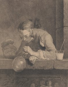 Bolhas de sabão, 1739. de Pierre Filloeul