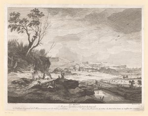 Paisagem com figuras de repouso
Le repos (título sobre o objecto) de Pierre Francois Beaumont