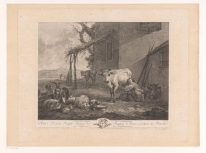 pastor de melkende A Ocupação da Pastora (título no objeto) de Pierre Francois Laurent