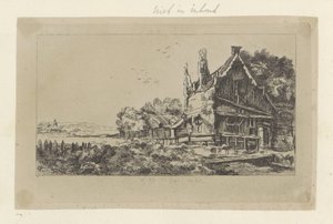 Paisagem com casa com três chaminés
Recueil de quatre-vingt-cinq estampes originales (título da série) de Pierre François Basan (workshop of)