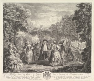 O Carnaval de Parnassus, 1761-62. de Pierre François Basan