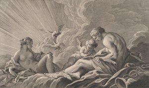 Amor Instruído por Mercúrio, século XVIII. de Pierre François Basan