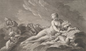 Vênus dando néctar a Cupido, século 18. de Pierre François Basan