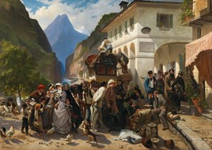 Alfândega no Simplon, 1880.