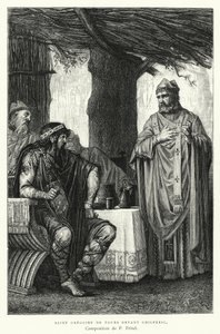 Santo: Gregoire De Tours Devant Chilperic (gravura)