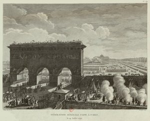 Federação Geral realizada em Paris a 14 de julho de 1790
