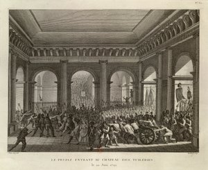 As pessoas a entrar no Palácio das Tulherias de Pierre Gabriel Berthault