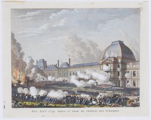 A invasão do Palácio das Tulherias em 10 de agosto de 1792, c. 1800