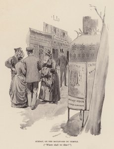 Domingo, no Boulevard du Temple (gravura) de Pierre Georges Jeanniot