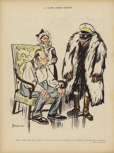 A Taça Gordon Bennett. Ilustração para Le Rire