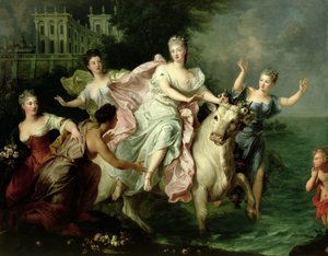Europa sendo levada por Júpiter Metamorfoseada em um touro, c.1700