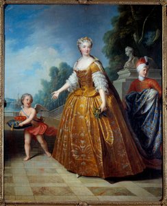 Portrait en pied de Marie Lesczinska (Lesczynska) (1703-1768) Rainha de França Pintura de Pierre Gobert (1662-1744) 1726 Nancy, Musee historique Lorraine - Retrato completo de Marie Lesczinska (Leszczynska, Leczinska) (1703-1768), Rainha de França. Dor