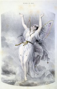 Fée: La Peri - em "Les femmes mythologiques", de Mery e Foelix, doente. de G. Staal, ed. de Gouet de Pierre Gustave Eugene Staal