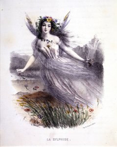 Fée: La sylphide - em "Les femmes mythologiques", de Mery e Foelix, doente. de G. Staal, ed. de Gouet