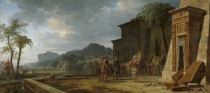 Alexandre no túmulo de Ciro, o Grande, 1796