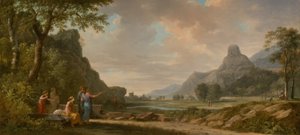 Monte Athos esculpido como monumento a Alexandre, o Grande de Pierre Henri de Valenciennes