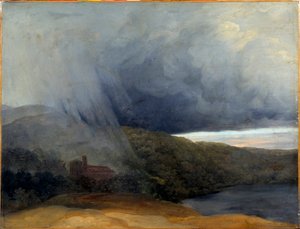 Tempestade junto a um lago. Pierre-Henri De Valenciennes (1750-1819)