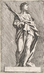 Figura feminina em pé, ca. 1739-40., c. 1739-40. de Pierre Ignace Parrocel