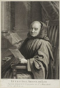 Retrato do Padre Arnoul de Loo de Pierre Imbert Drevet
