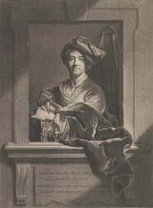 Retrato de Hyacinthe Rigaud, 1721. de Pierre Imbert Drevet