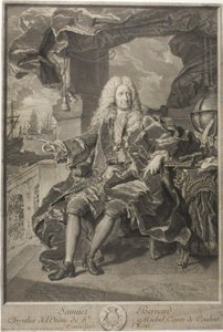 Retrato de Samuel Bernard, Conselheiro de Estado de Pierre Imbert Drevet