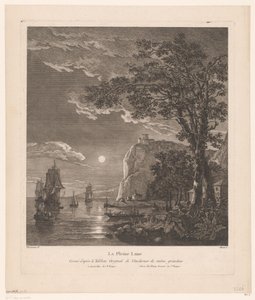 Paisagem nocturna com navios na costa
La Pleine Lune (título sobre o objecto). de Pierre Jacques Duret