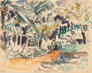paisagem com palmas de Pierre Jean Apol