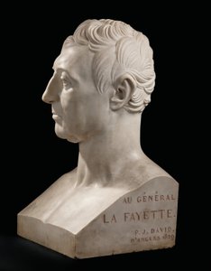 Busto de Marie-Joseph-Gilbert du Motier, Marquês de La Fayette de Pierre Jean David dAngers