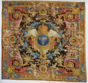 Tapete de Savonnerie Luís XV, 1740-50 de Pierre Josse Perrot