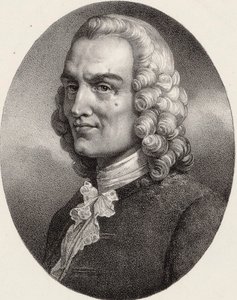 Retrato do compositor Jean-Philippe Rameau 1683-1764. de Pierre Louis Henri Grevedon
